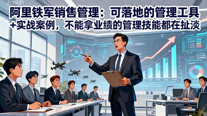 阿里铁军销售管理:可落地的管理工具+实战案例,不能拿业绩的管理都在扯淡-互为学习资料库