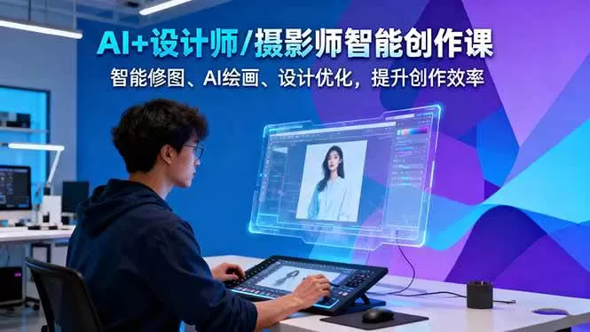 AI+设计师/摄影师智能创作课：智能修图、AI绘画、设计优化，提升创作效率-互为学习资料库