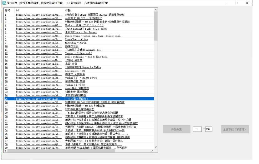 PC美女写真采集kaizty网站分身分术-互为学习资料库