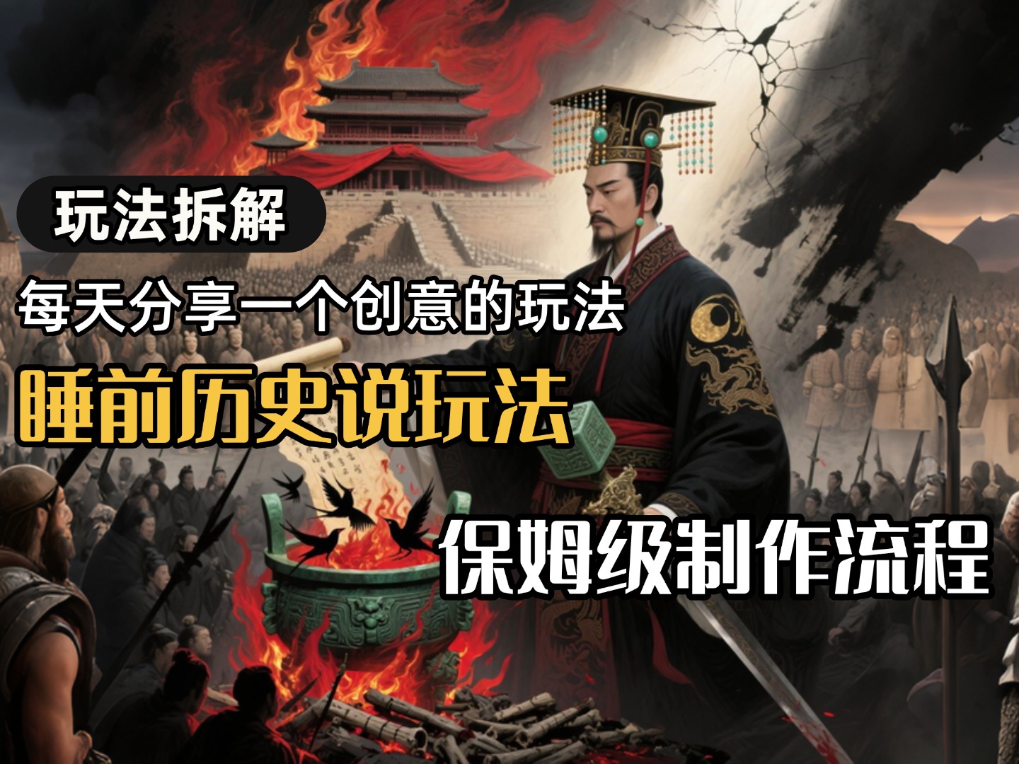 13条作品涨粉24.5万,全流程拆解睡前历史说,保姆级教程-互为学习资料库