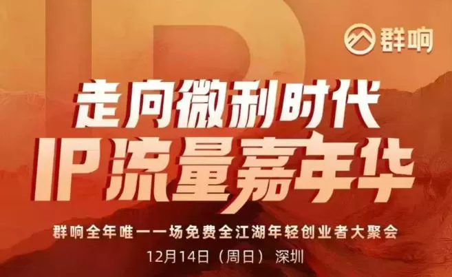 2025ip嘉年华万人12月14深圳线下课，走向微利时代，IP流量嘉年华，实操性极强的商业干货课-互为学习资料库
