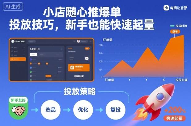 小店随心推爆单投放技巧,新手也能快速起量-互为学习资料库