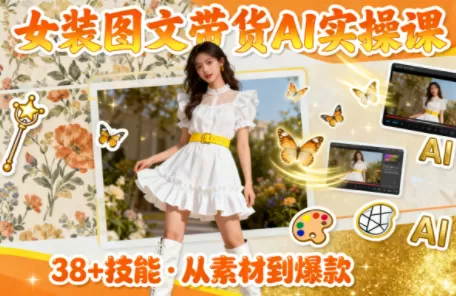 女装图文带货的AI实操课