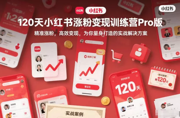 120天小红书涨粉变现训练营Pro版，精准涨粉，高效变现，为你量身打造的实战解决方案-互为学习资料库