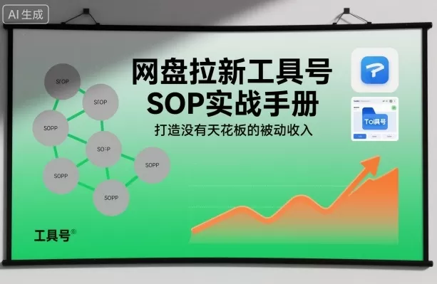 网盘拉新工具号SOP实战手册，打造没有天花板的被动收入-互为学习资料库