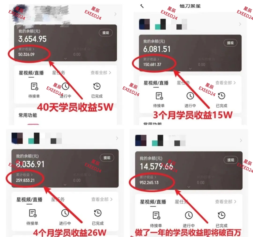 24年快手磁力聚星最新玩法，游戏计划，蓝海赛道，每天日入500+-互为学习资料库