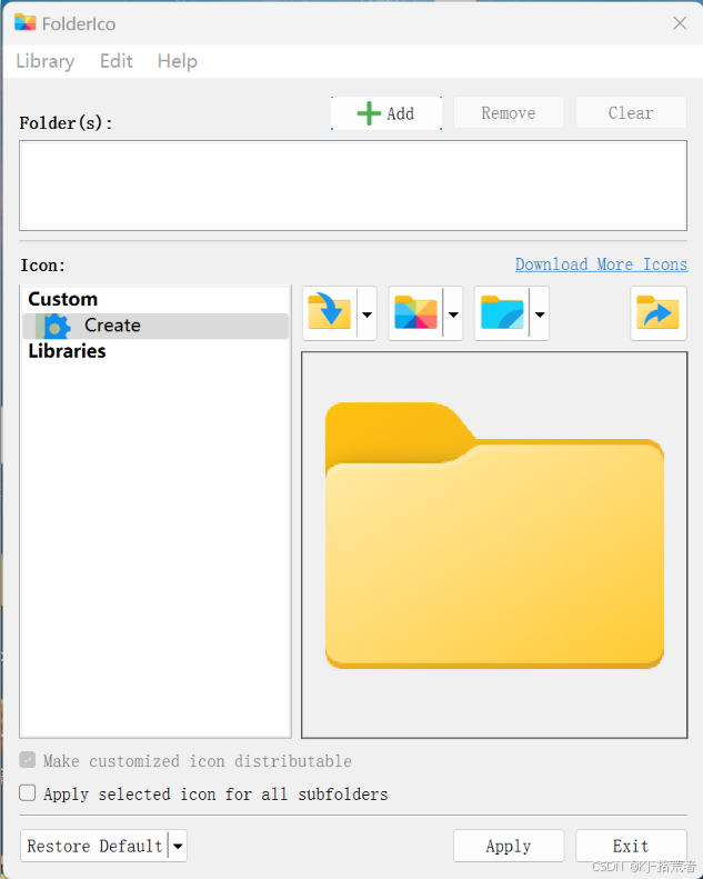 FolderIco文件夹颜色更改工具v8.1-互为学习资料库