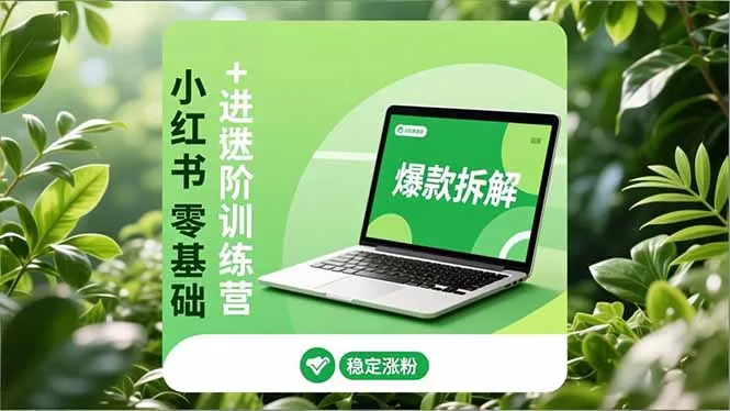 小红书零基础+高阶训练营：安全养号、爆款拆解、长效运营，实现稳定涨粉与变现-互为学习资料库