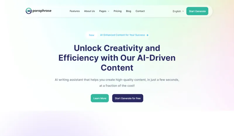 Bootstrap响应式AI写作助手官网源码-互为学习资料库
