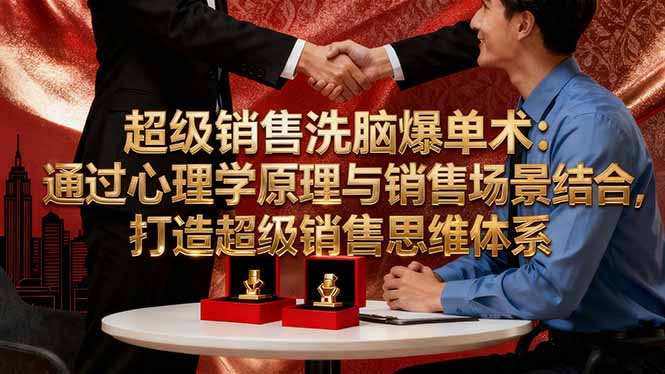 超级销售洗脑爆单术：通过心理学原理与销售场景结合,打造超级销售思维体系-互为学习资料库