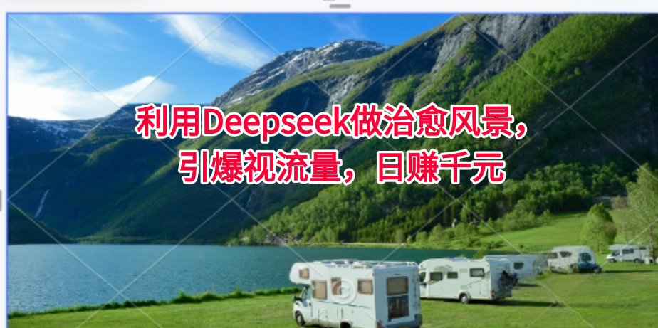 利用Deepseek做治愈风景，引爆视流量，日赚千元-互为学习资料库