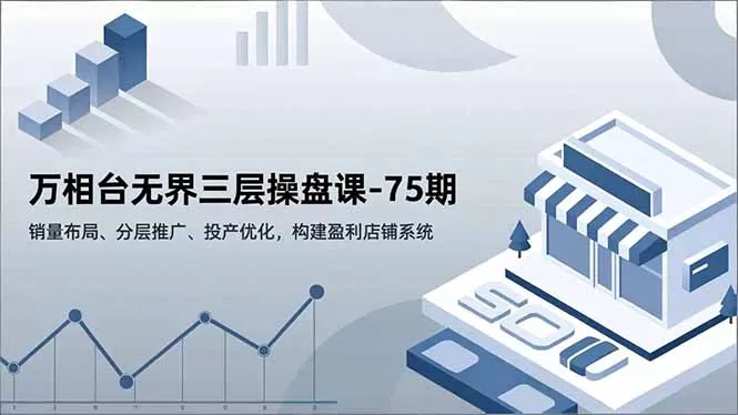 万相台无界三层操盘课-75期，销量布局、分层推广、投产优化，构建盈利店铺系统-互为学习资料库