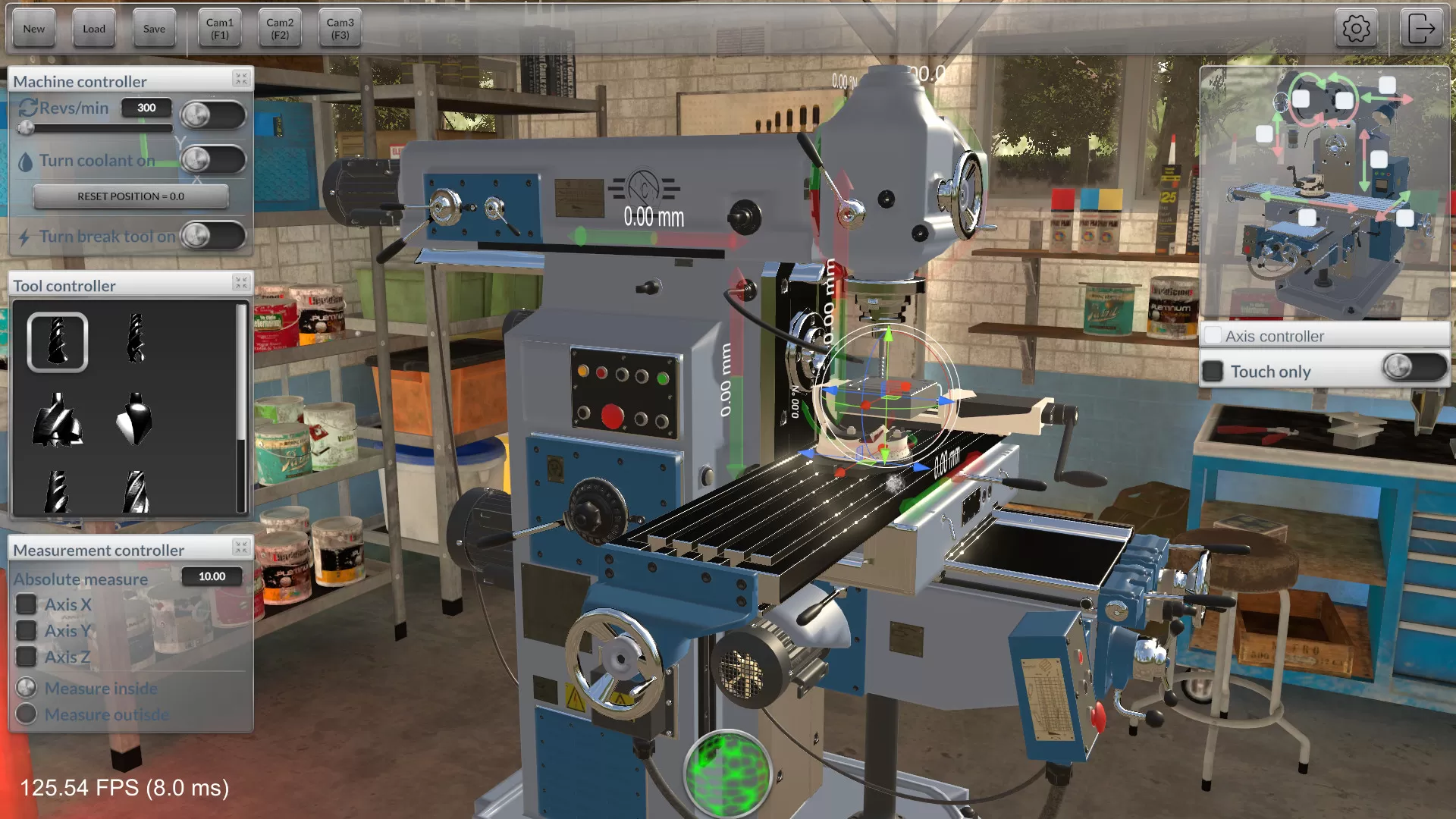 铣削机模拟器/Milling machine simulator 铣削机模拟器/Milling machine simulator