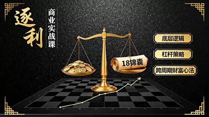 《逐 利》商业实战课，底层逻辑、杠杆策略、18锦囊，跨周期财富心法(更新-互为学习资料库