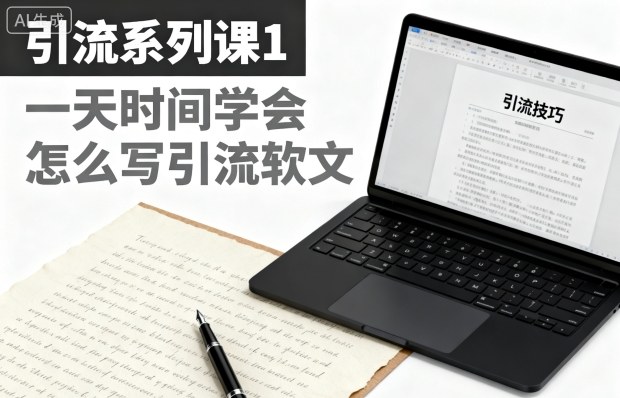 引流系列课1，一天时间学会怎么写引流软文-互为学习资料库